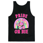 "Pride or Die" DnD Dice Pastel Tank Top