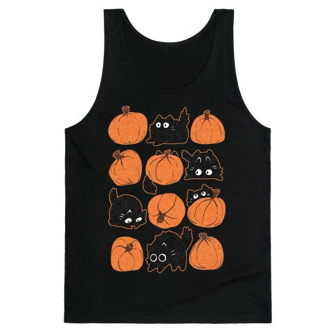 Pumpkin Cats Tank Top