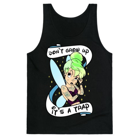 Punk Tinkerbell (Don't Grow Up It's A Trap) Tank Top