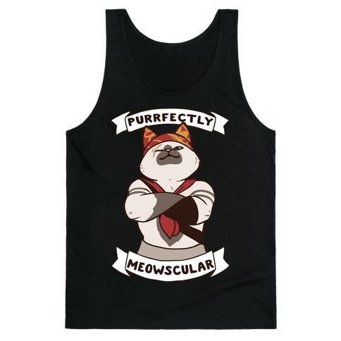 Purrfectly Meowscular  Tank Top