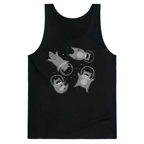 Raccoons In Space Tank Top