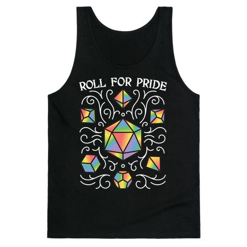 Roll For Pride DnD Dice Tank Top