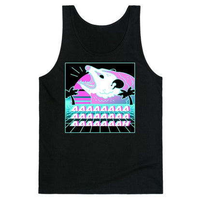 Screaming Retrowave Possum Tank Top