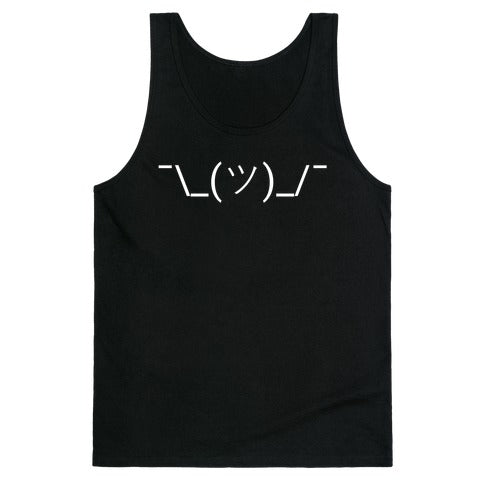 Shrug Emoji Tank Top