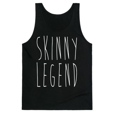 Skinny Legend White Print Tank Top