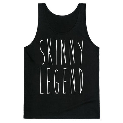 Skinny Legend White Print Tank Top