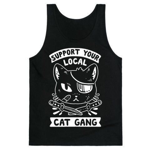 Support Your Local Cat Gang Tank Top