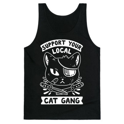 Support Your Local Cat Gang Tank Top