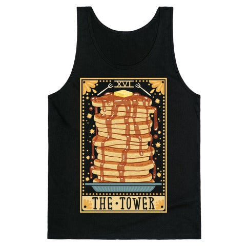 Tarot Card: The Tower (Of Pancakes) Tank Top