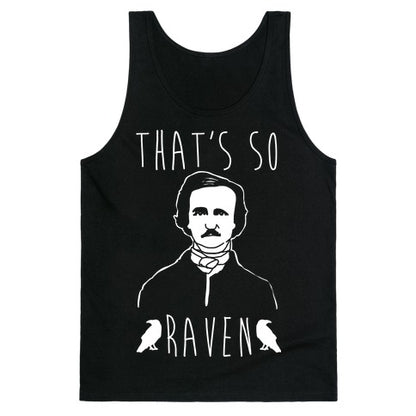 That's So Raven Parody White Print Tank Top