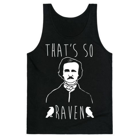 That's So Raven Parody White Print Tank Top