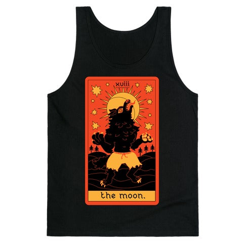 The Moon Werewolf Tarot Tank Top