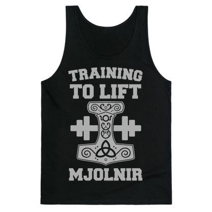 Training to Lift Mjolnir Tank Top