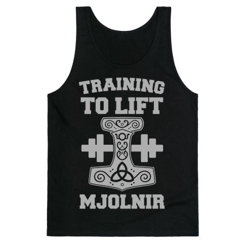 Training to Lift Mjolnir Tank Top
