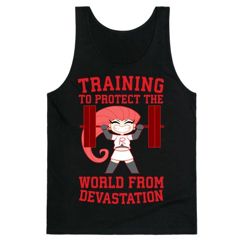 Training To Protect Our World From Devastation Tank Top