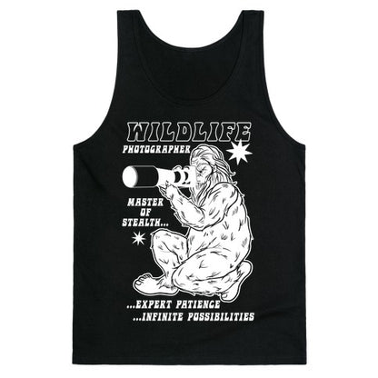 Wildlife Photographer Bigfoot Tank Top