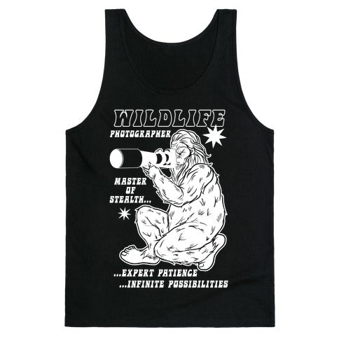 Wildlife Photographer Bigfoot Tank Top