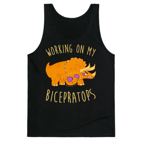 Working on My Bicepratops Tank Top