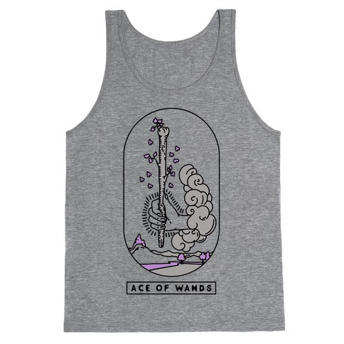 Ace of Wands Asexual Pride Tank Top