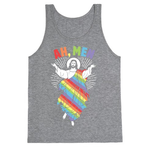 Ah, Men Gay jesus Tank Top