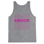 Amuck Amuck Amuck Thank You Hocus Pocus Parody White Print Tank Top