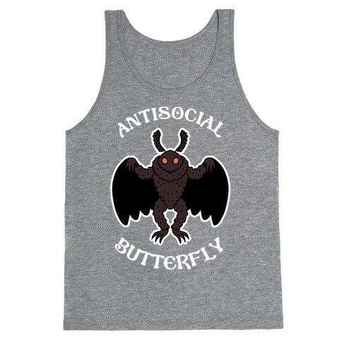  Antisocial Butterfly Mothman Tank Top