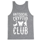 Antisocial Cryptid Club White Print Tank Top