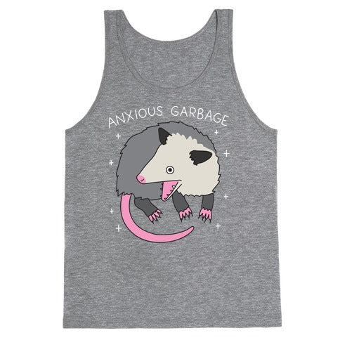 Anxious Garbage Opossum Tank Top