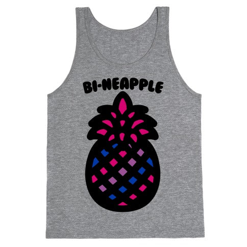 Bi-Neapple Bisexual Pride Pineapple Parody Tank Top