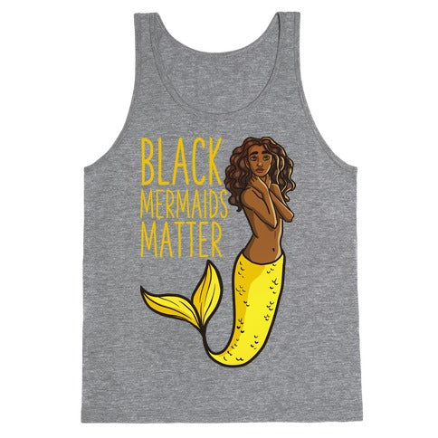 Black Mermaids Matter Tank Top