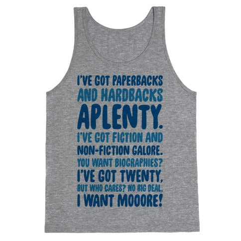 Book Lover's Part of Your World Parody Tank Top
