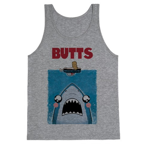 BUTTS Jaws Parody Tank Top