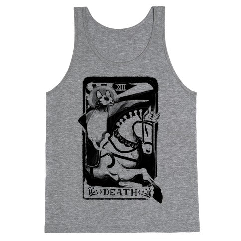 Cat Death Tarot Tank Top