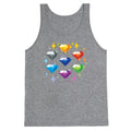 Chaos Emeralds Pattern Tank Top