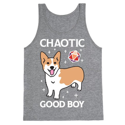 Chaotic Good Boy Corgi Tank Top