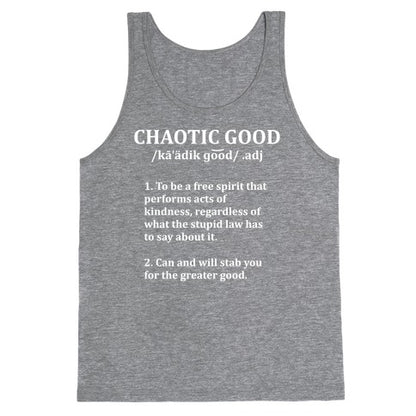Chaotic Good Definition Tank Top