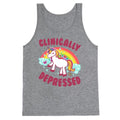 Clinically Depressed Unicorn Tank Top