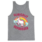 Clinically Depressed Unicorn Tank Top