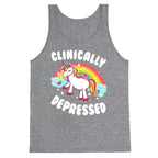 Clinically Depressed Unicorn Tank Top