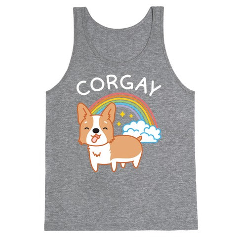 Corgay Gay Corgi  Tank Top