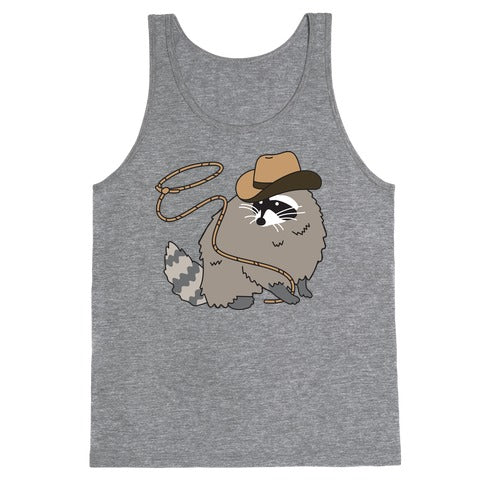 Cowboy Raccoon Lasso Tank Top