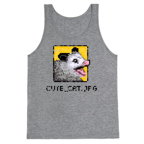 Cute_Cat.Jpg Screaming Pixelated Possum Tank Top