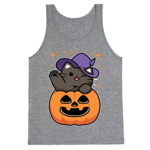 Cute Halloween Cat Tank Top