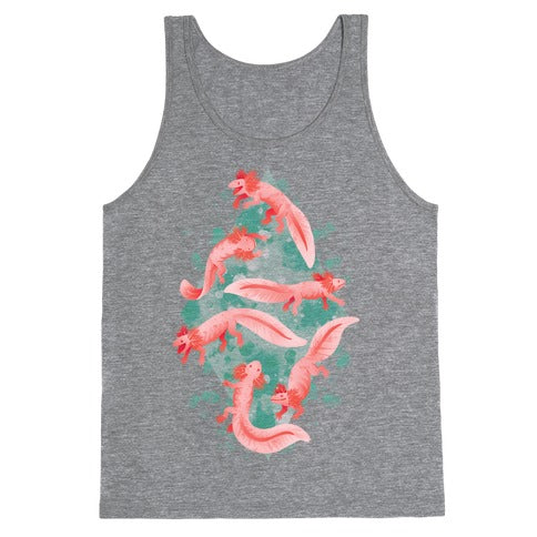 Cute Pastel Axolotls Tank Top