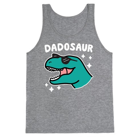 Dadosaur (Dad Dinosaur) Tank Top