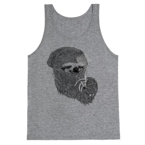 Dank Sloth (Black and White) Tank Top