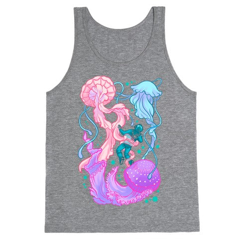 Deep Sea Diver & Jellyfish Tank Top