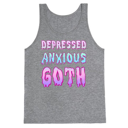 Depressed Anxious Goth Tank Top