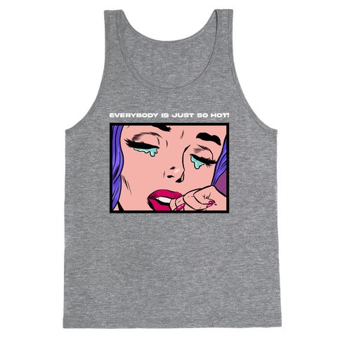Everybody Is Just So Hot! (A Bisexual Comic) Tank Top