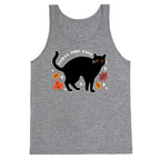 Feral Girl Fall Black Cat Tank Top